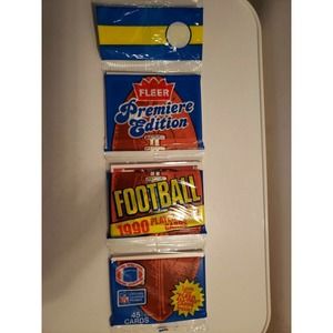 1990 Fleer Football 45 Card Factory Sealed Rack Pack - Premier - Cunningham